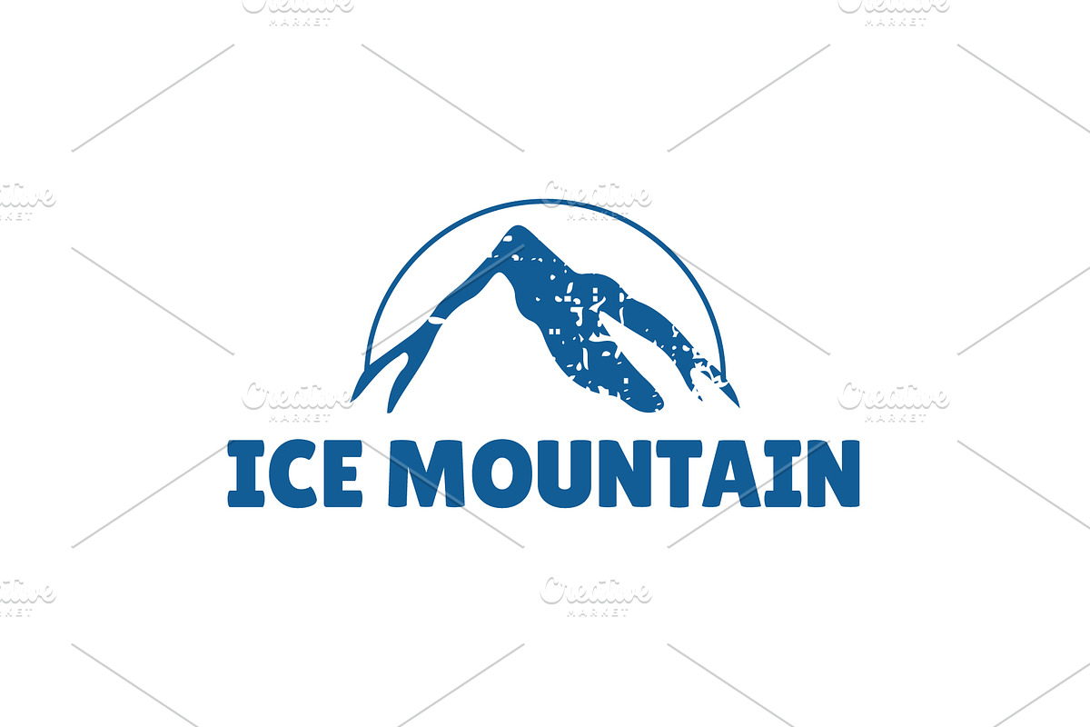 Ice peak logo illustration, a Branding & Logo Template by Dyn Studio