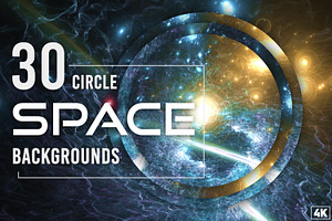 30 Abstract Circle Space Backgrounds