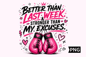 Stronger Than My Excuses, a Sport Illustration by Creative Art