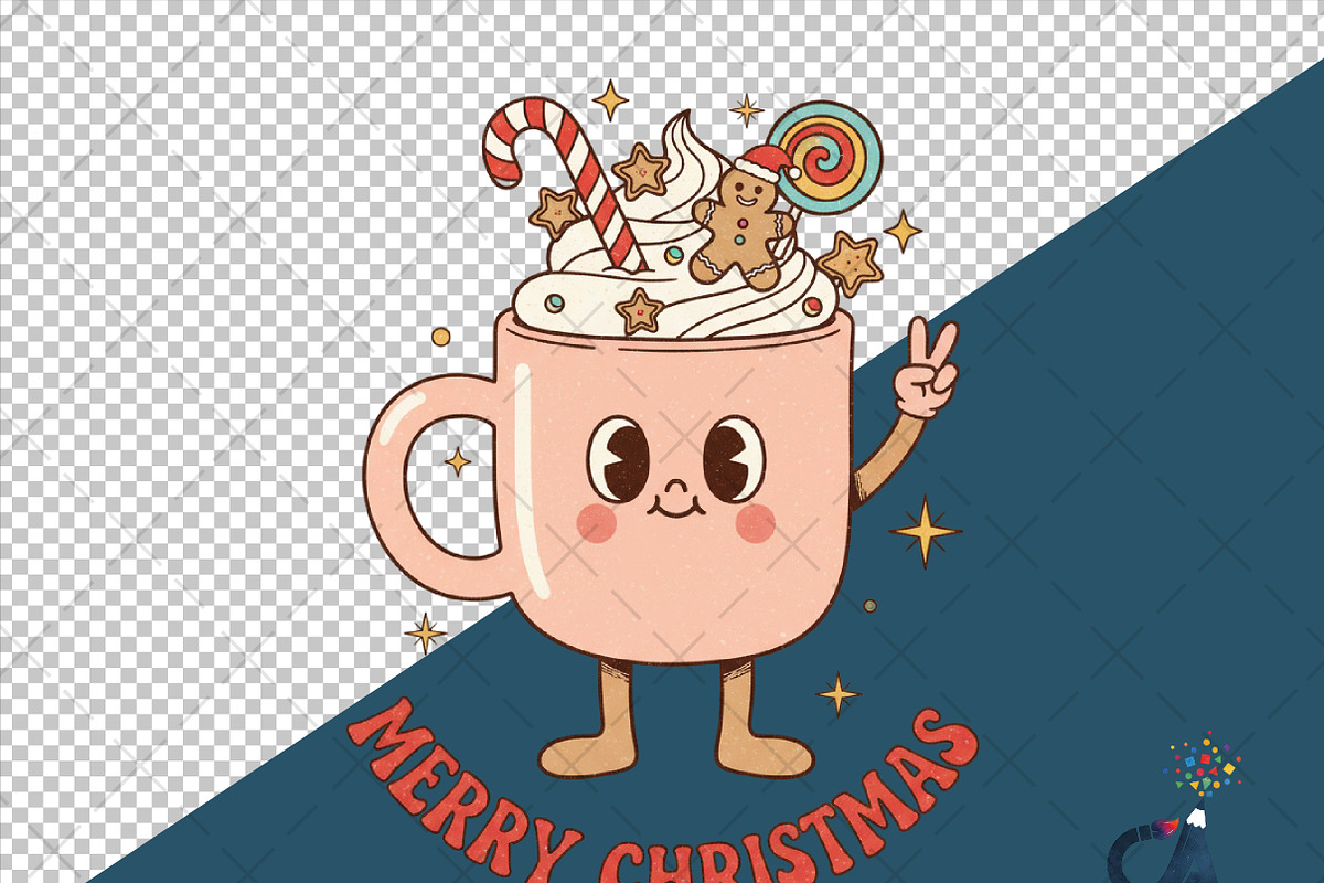 Merry Christmas Cup PNG, an Illustration by Creative Art (Photo 4 of 6)