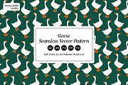 Geese Vector Seamless Pattern, a Pattern Graphic by Sunny Fields Studio (Thumbnail 1 of 10)