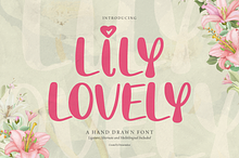 Lily Lovely | Hand Drawn Font