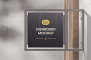 Sign Board Mockup, a Product Mockup by Rahardi Creative (Thumbnail 4 of 4)