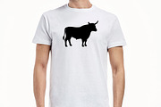 Bull Silhouette SVG, an Animal Illustration by newminddesign (Thumbnail 6 of 10)