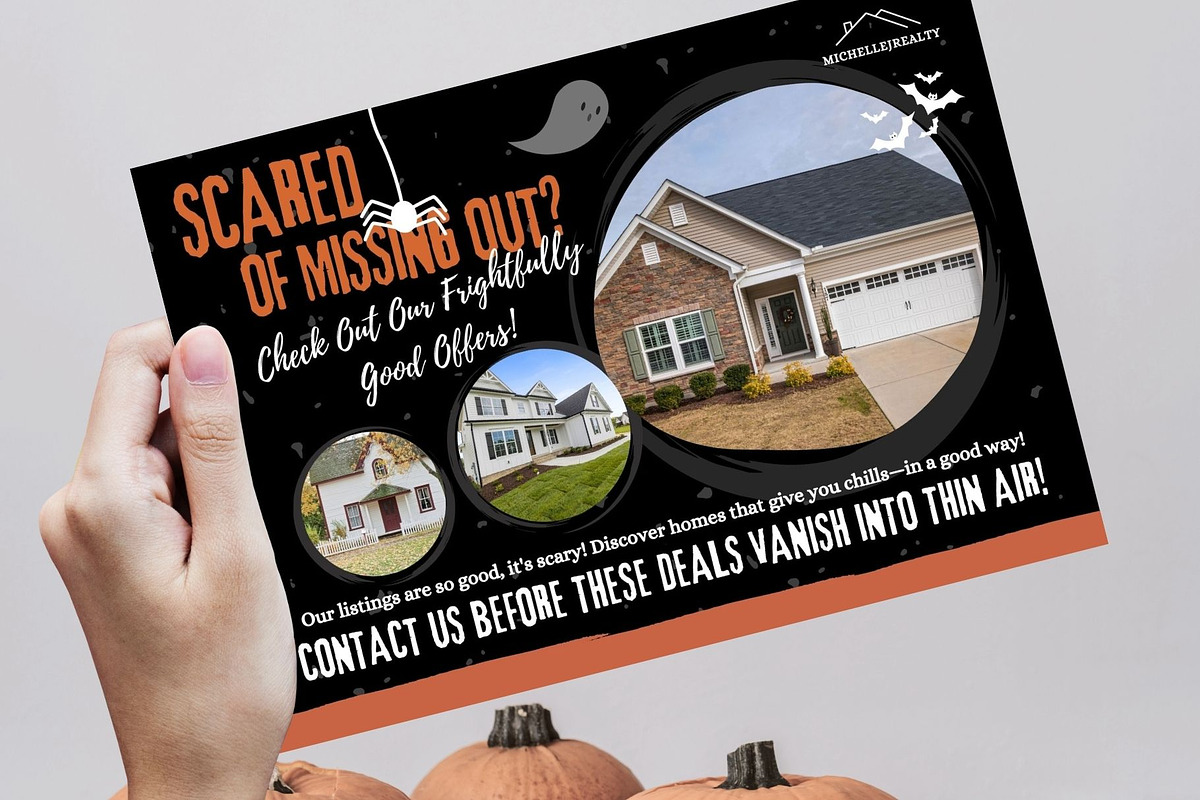 Real Estate Halloween Postcards preview 3