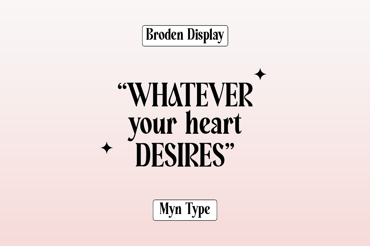 Broden Display - Unique Modern Serif, a Serif Font by Myn Type (Photo 10 of 16)