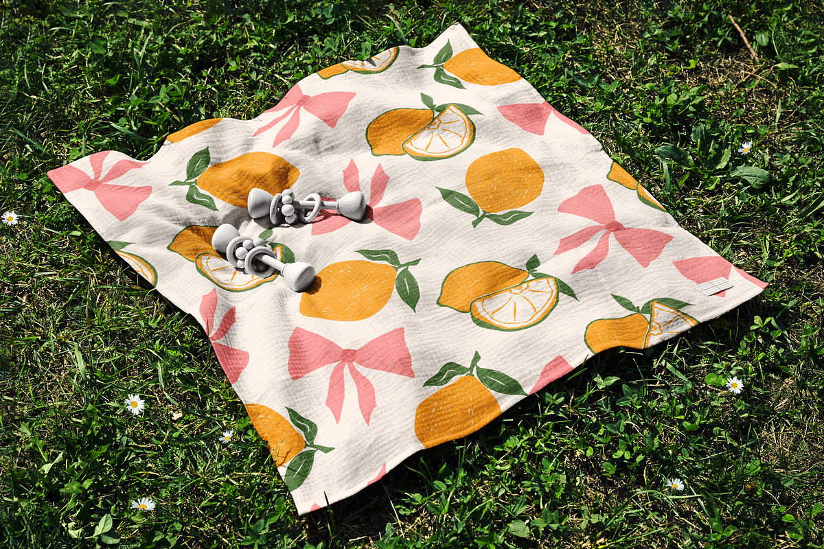 Lemons Pattern, a Pattern Graphic by Groovy Arts (Photo 3 of 5)