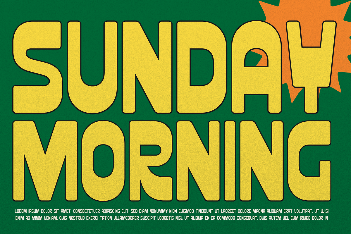 Mereum Dreamy | Bold Retro Typeface, a Sans Serif Font by gracetype_studio (Photo 2 of 12)