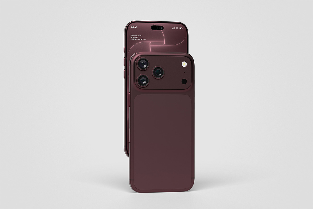 iPhone 18 Pro PSD Mockup, an iPhone Mockup by getproject (Photo 6 of 6)
