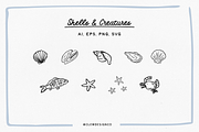 Hand-Drawn Beach Illustration Pack, a Seasonal Illustration by CLew Design Co (Thumbnail 2 of 10)
