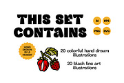 Hand Drawn BOTANICAL BERRIES, an Object Graphic by Artflorara (Thumbnail 2 of 9)