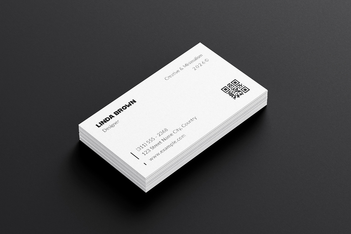 Minimal Business Card Template, a Business Card Template by ElvinPrint (Photo 4 of 6)