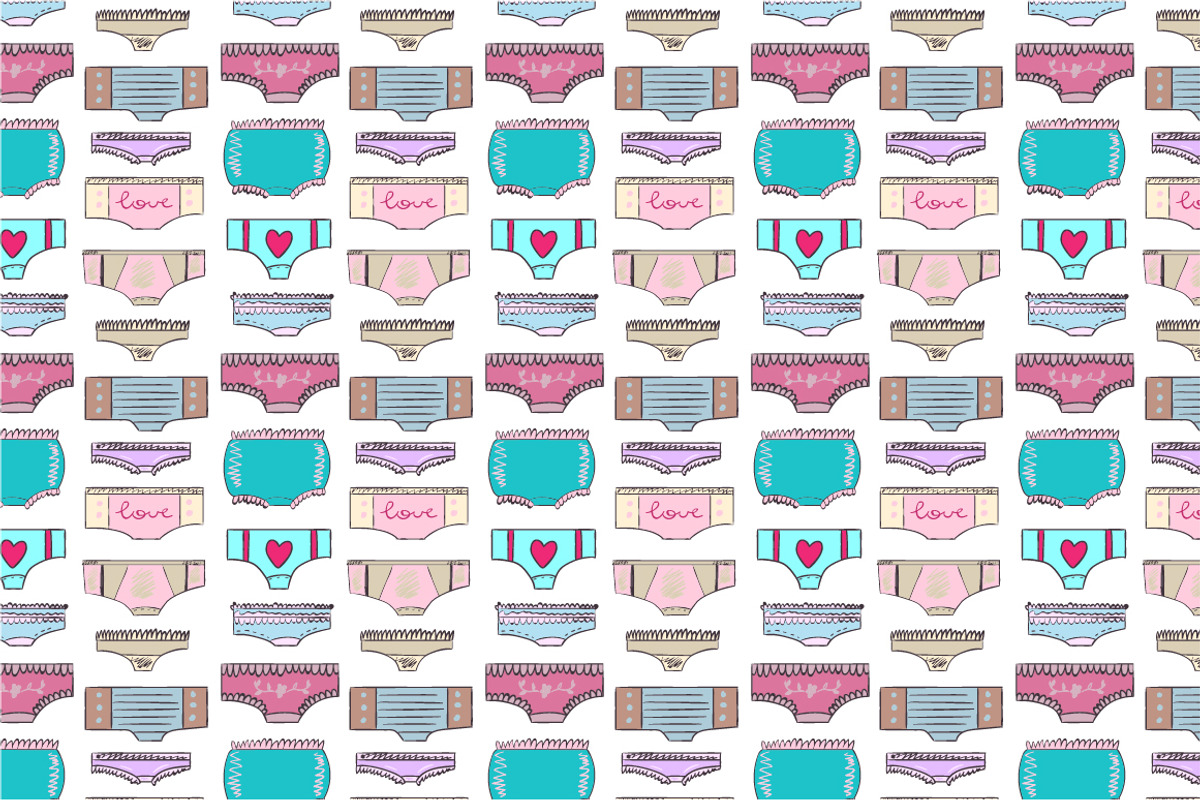 Doodled lingerie set, an Object Graphic by Kotozoid (Photo 6 of 9)