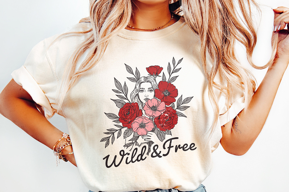 Wild And Free Png, Vintage Retro, an Illustration by SharpMarketplace (Photo 3 of 9)