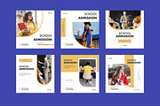 School Admission Instagram Template, a Social Media Template by The G! Design (Thumbnail 1 of 3)