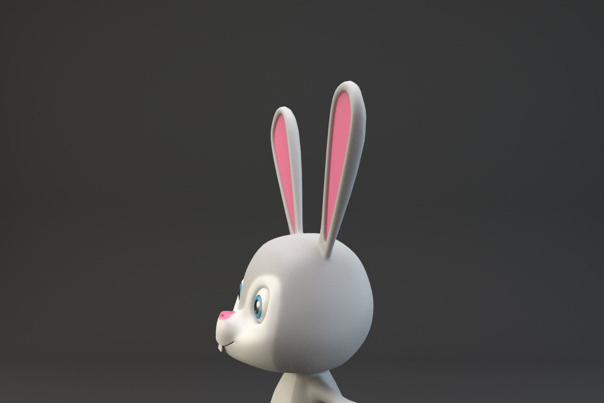 Cartoon Rabbit, an Animal 3D Model by XYZ Space (Photo 4 of 5)