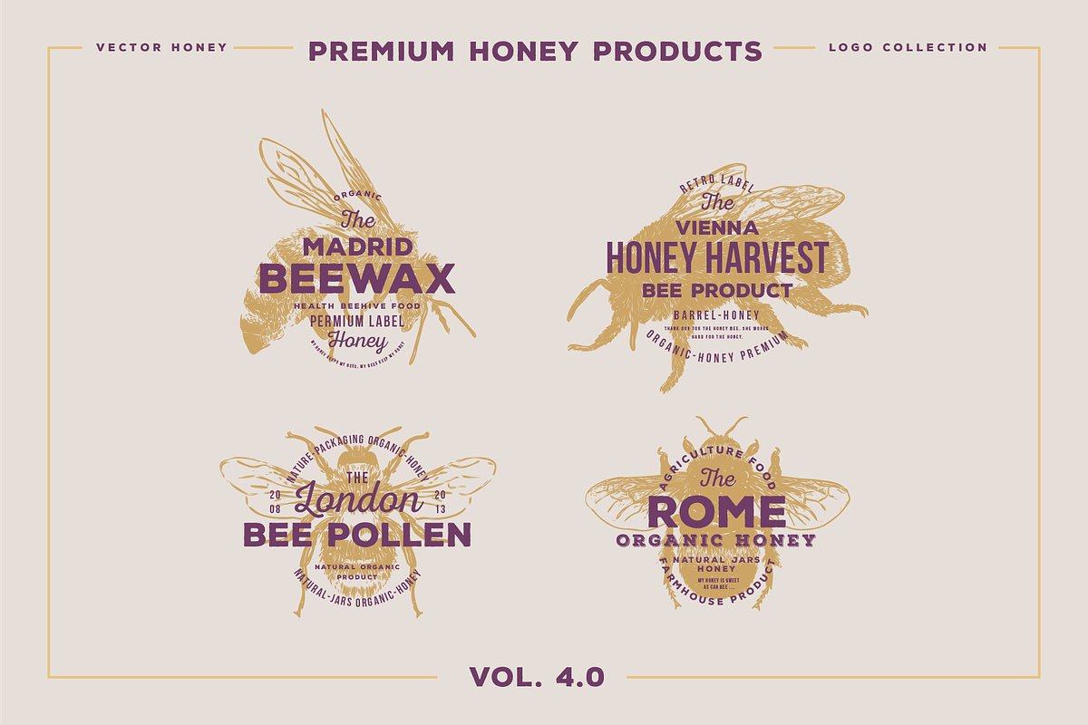 HAND DRAWN VINTAGE EMBLEMS VOLUME 4, a Branding & Logo Template by pawellpi (Photo 2 of 15)