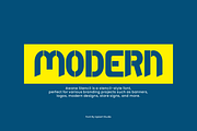 Awone Stencil Font, a Sans Serif Font by Iqsiart Studio (Thumbnail 3 of 7)