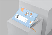 6 Notebook Mockups, a Product Mockup by megostudi0 (Thumbnail 8 of 8)