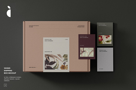 Shipping Box Mockup SIM. VOL1