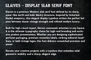 Glaives - Blocky Display Font, a Serif Font by OWPictures (Thumbnail 7 of 8)