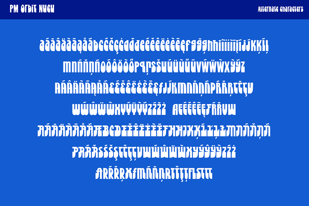 PM Orbit Nostalgic 70s Font, a Sans Serif Font by Paper Moon Graphic Supply (Photo 7 of 7)