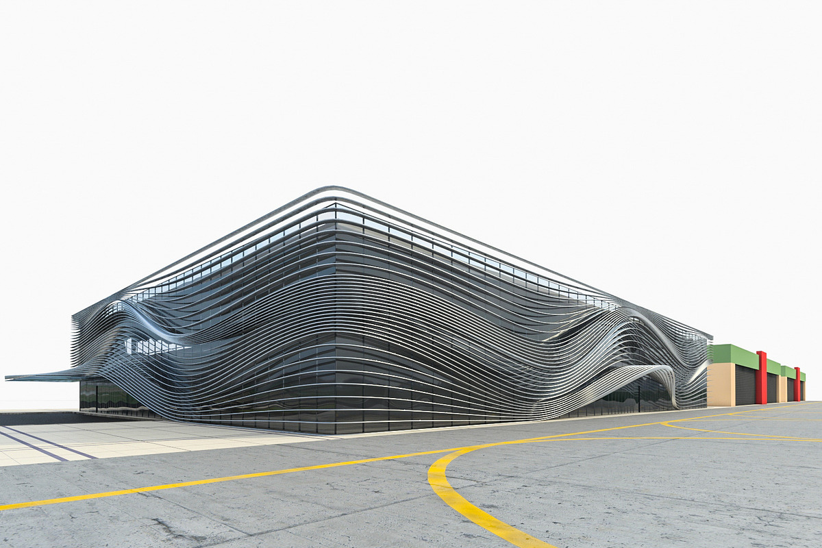 Modern Regional Airport, an Architecture 3D Model by 3DNUTS (Photo 4 of 14)