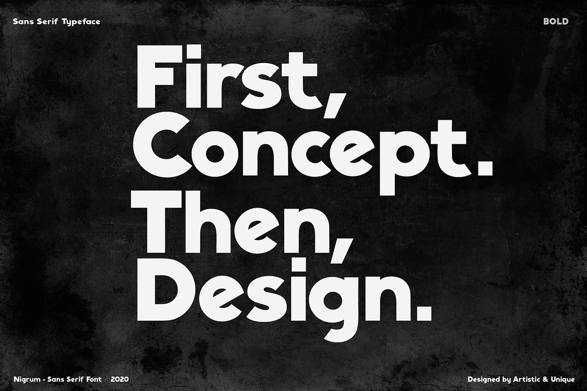 Nigrum - Sans Serif font Family preview 6