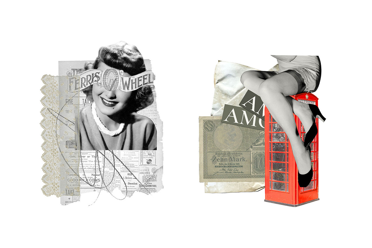 Vintage Collage Creator 710+ PNG, an Object Graphic by Marie T (Photo 24 of 26)