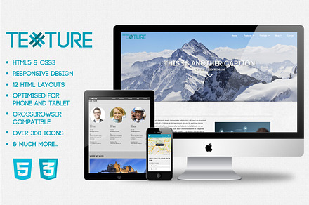 Texture HMTL5 & CSS3 Web Template