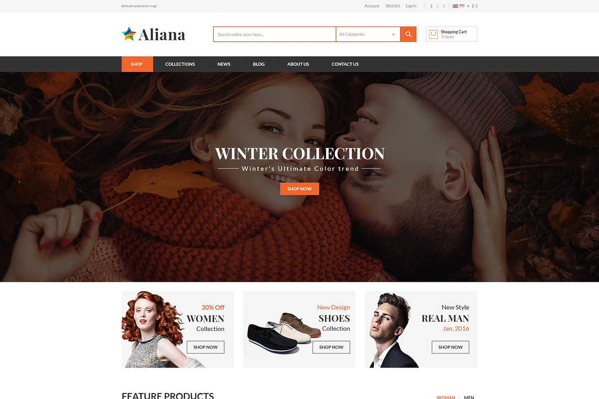 MGS Aliana - M2 multipurpose theme, a Websites & App Template by ArrowTheme (Photo 2 of 5)