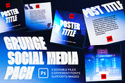 Grunge Template Kit, a Social Media Template by RGB.Shop (Thumbnail 1 of 6)