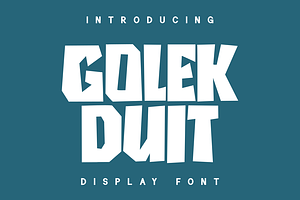 GOLEK DUIT - Display Font