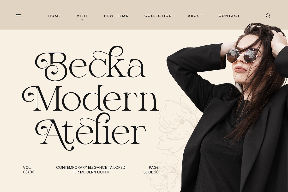 Stylish Logo Font - Bulgary, a Serif Font by Umitype (Photo 6 of 8)