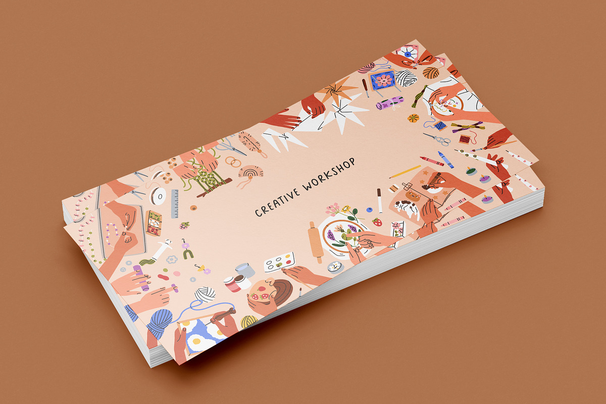 Hand craft, craftwork banner designs, a Decorative Illustration by Good Studio (Photo 6 of 6)