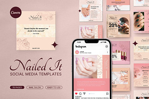 Nail Salon Instagram Post Template
