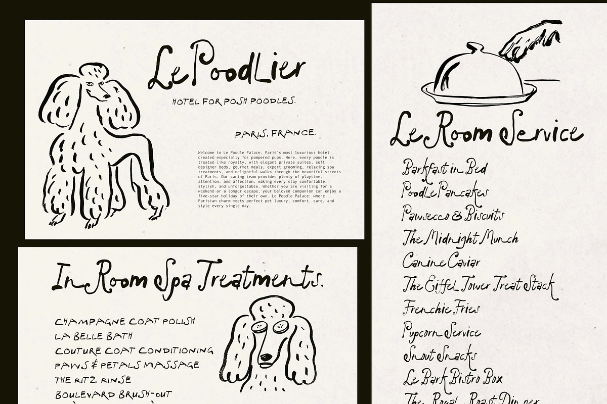 Picasso by Moonlight Font Duo, a Handwritten Font by Nicky Laatz (Photo 6 of 17)