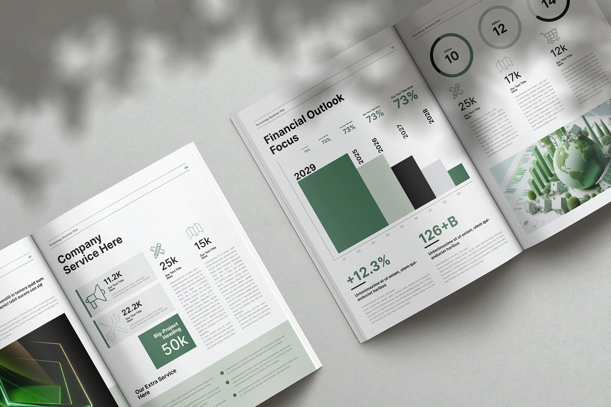 Technology Business Plan Template, a Brochure Template by Creative-Work (Photo 3 of 8)