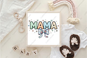 Vintage Mama Floral Bow PNG, an Illustration by CraftArtStudio (Thumbnail 4 of 4)