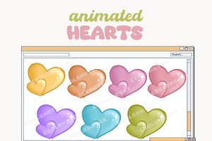Animated Hearts Gif Twitch Discord, a Background Graphic by ArtPrintBabe
