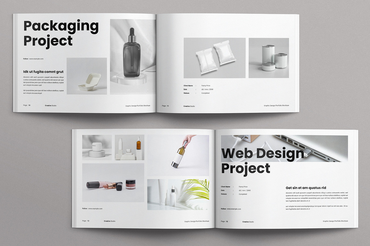 Graphic Design Portfolio Brochure, a Brochure Template by E-Type (Photo 5 of 8)