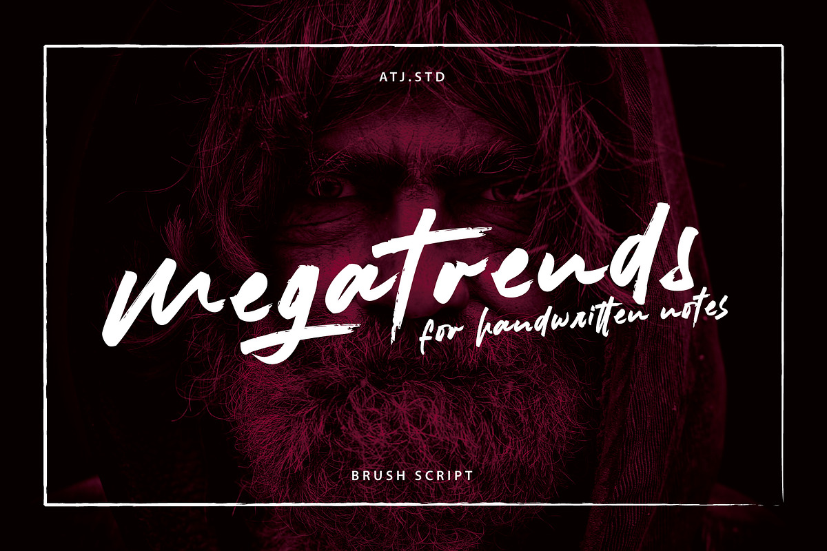 Megatrends, a Handwritten Font by Atj.std (Photo 1 of 6)