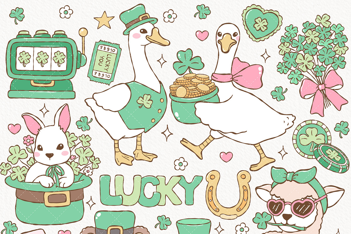 St. Patrick Animals Clipart Bundle, a Seasonal Illustration by TitaLivingArt (Photo 2 of 10)
