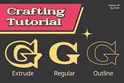 Galeno 3D, a Serif Font by Craft Supply Co. (Thumbnail 4 of 8)