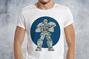 Futuristic soldier in exoskeleton, a Person Illustration by Ledokolua (Thumbnail 2 of 3)