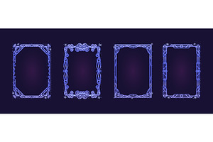 Set of ice frames a4 format