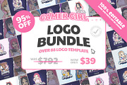 SALE! Gamer Girl Logo Bundle 95% OFF, a Branding & Logo Template by tkzgraphic (Thumbnail 1 of 4)