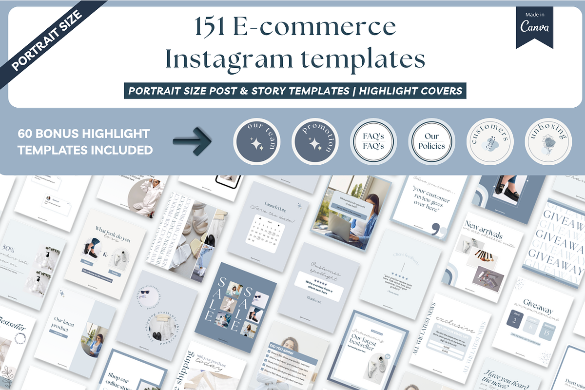 E-commerce shop Instagram Canva post