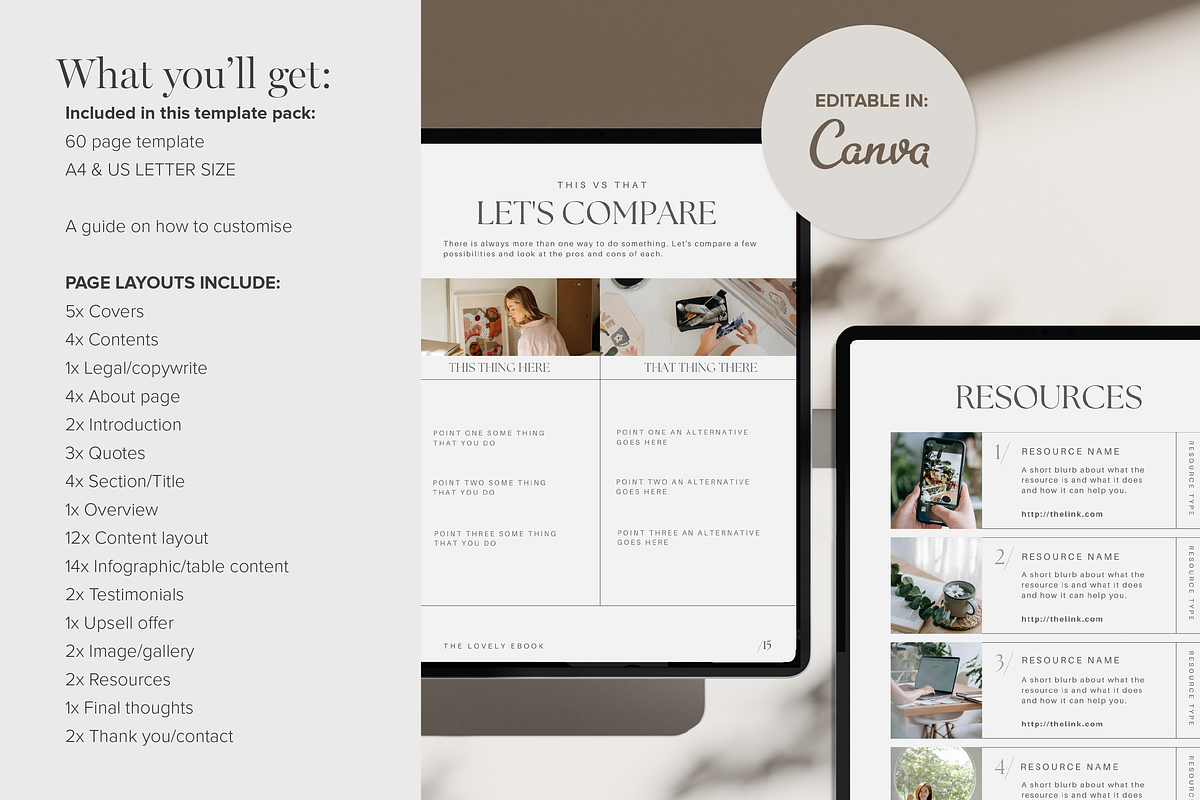 Editable Ebook Template for Canva, a Magazine Template by Tabitha Emma (Photo 4 of 10)