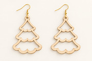 Christmas Tree Earrings Laser Cut, an Object Graphic by Canvas Craft (Thumbnail 4 of 4)